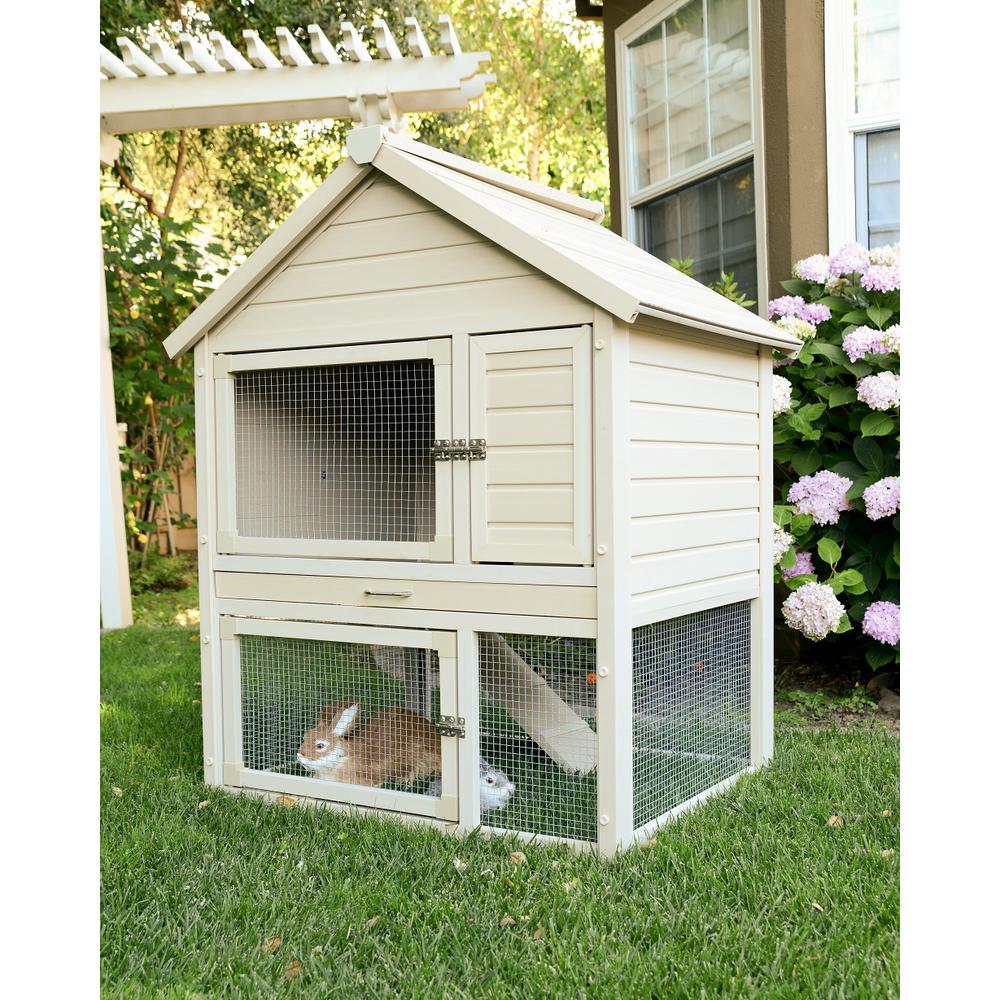 ECOFLEX® Huntington Two-Level Rabbit Hutch. Picture 2