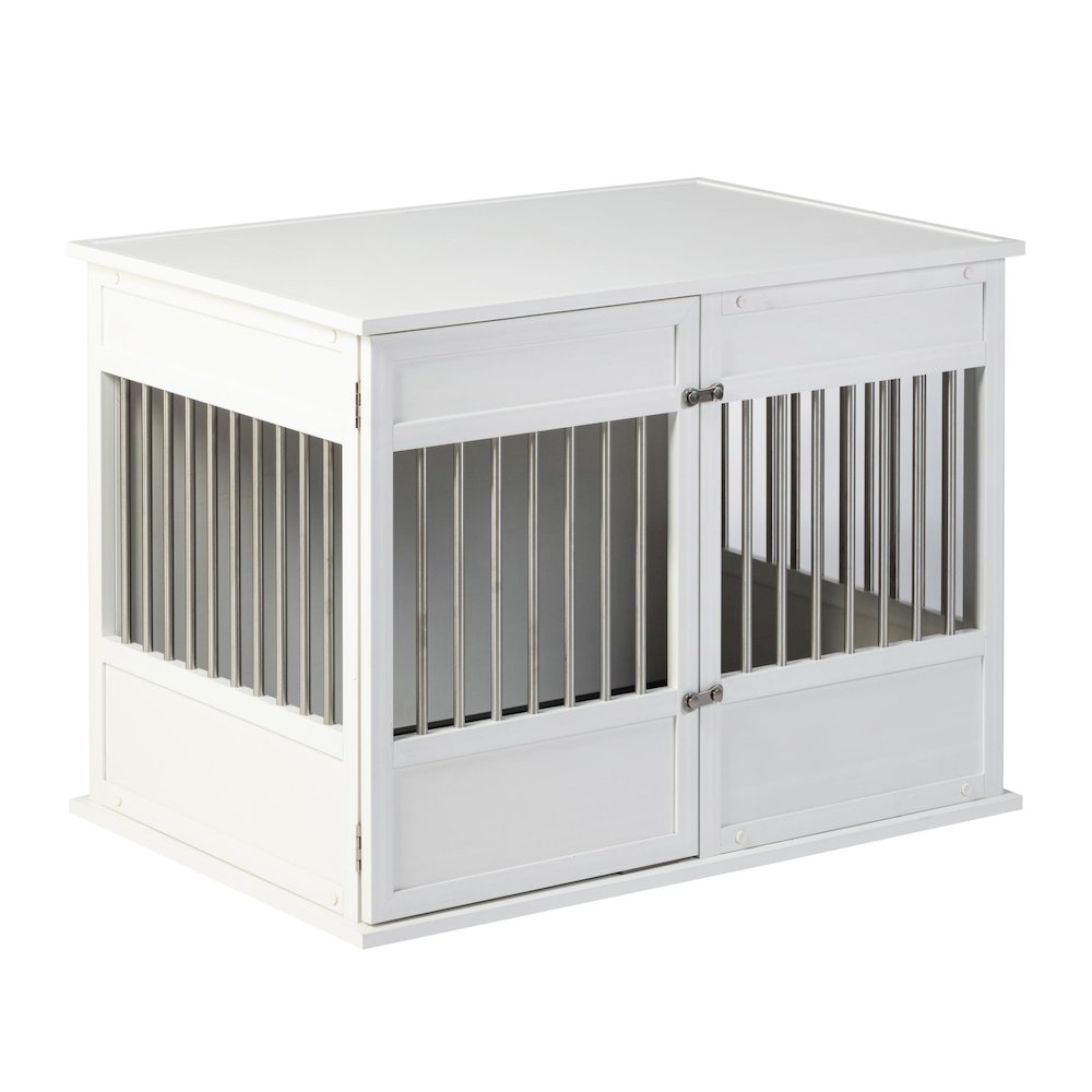 New Age Pet ECOFLEX Horizon Dog Crate - Antique White Large. Picture 4
