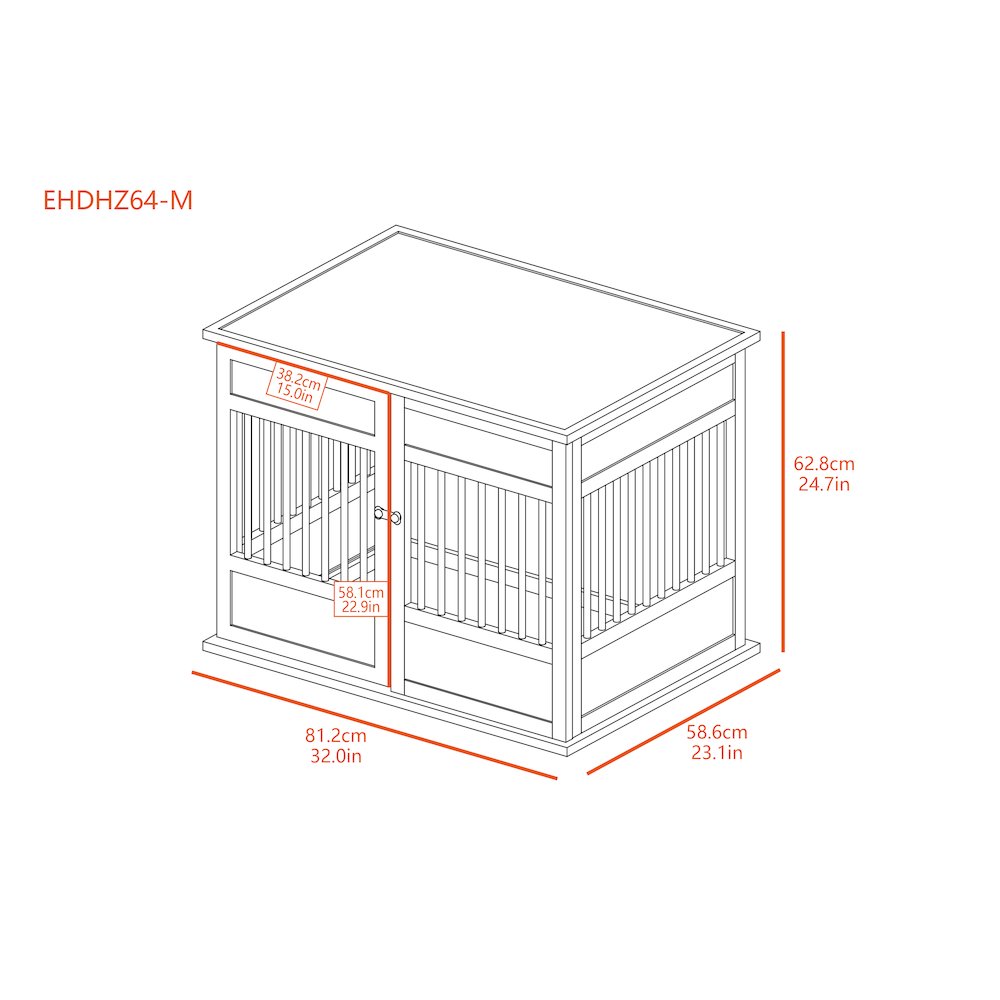 New Age Pet ECOFLEX Horizon Dog Crate - Grey Medium. Picture 8