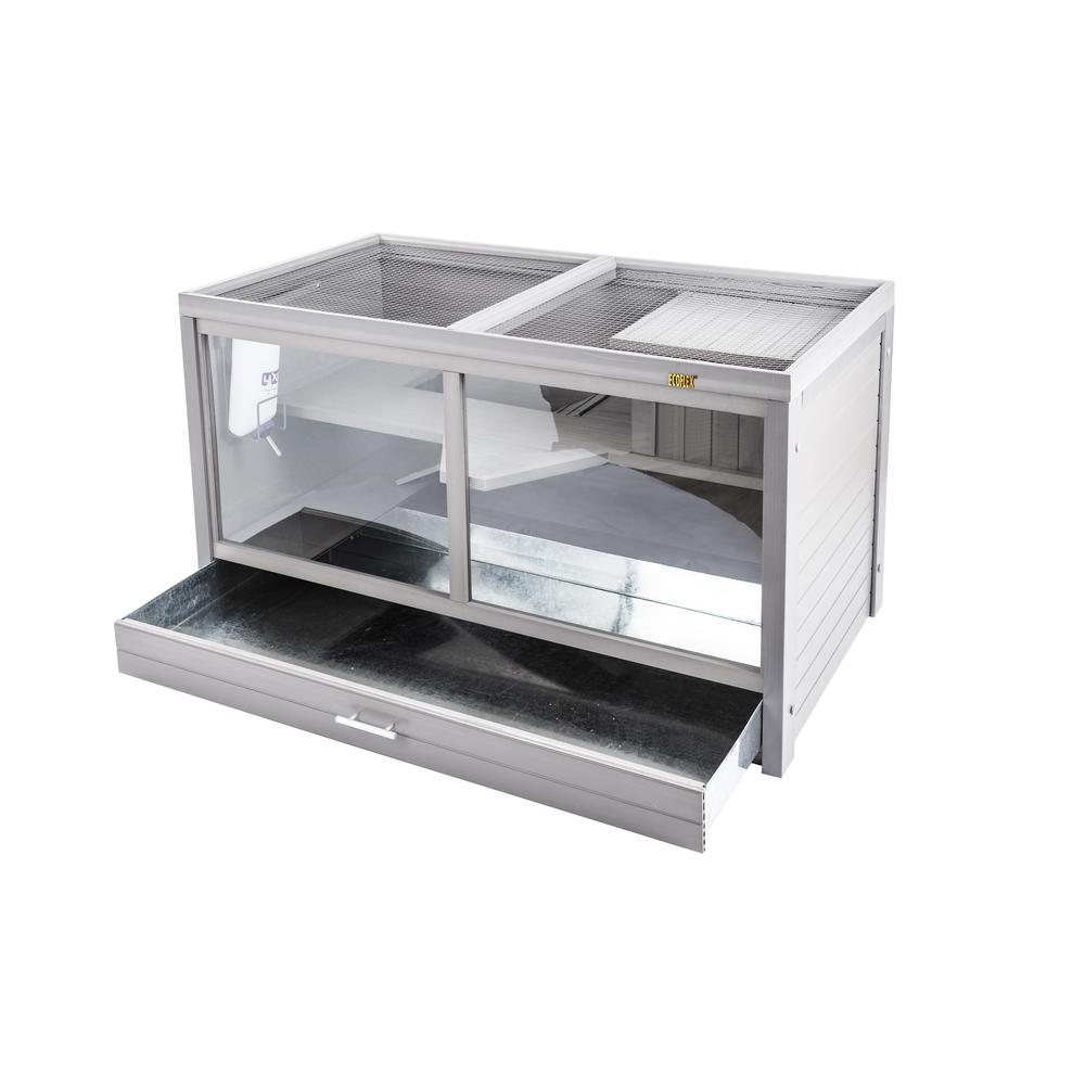 ECOFLEX® Jumbo Park Avenue Indoor Rabbit Hutch-Nantucket Grey. Picture 4
