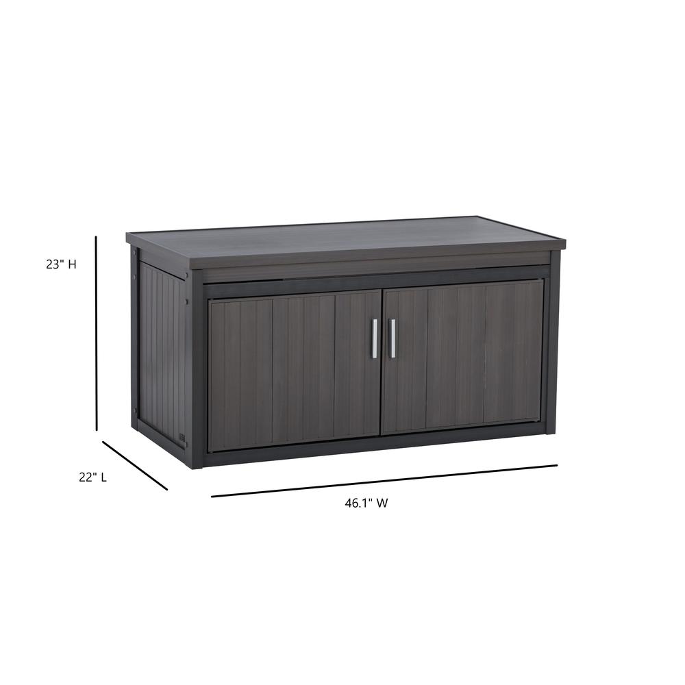 ECOFLEX® LitterLoo Bench Litter Box Cover Grey. Picture 2