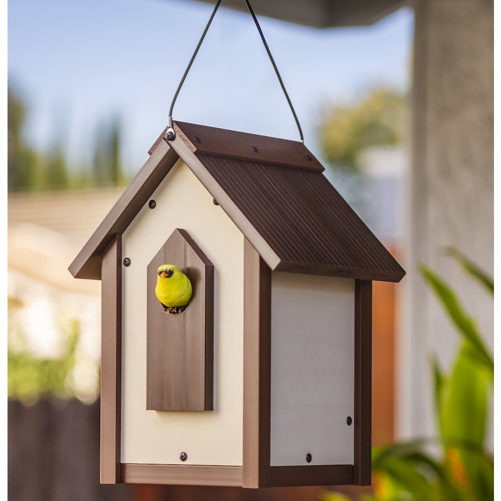 ECOFLEX Feathered Friends A-Frame Retreat Bird Feeder - Large. Picture 2