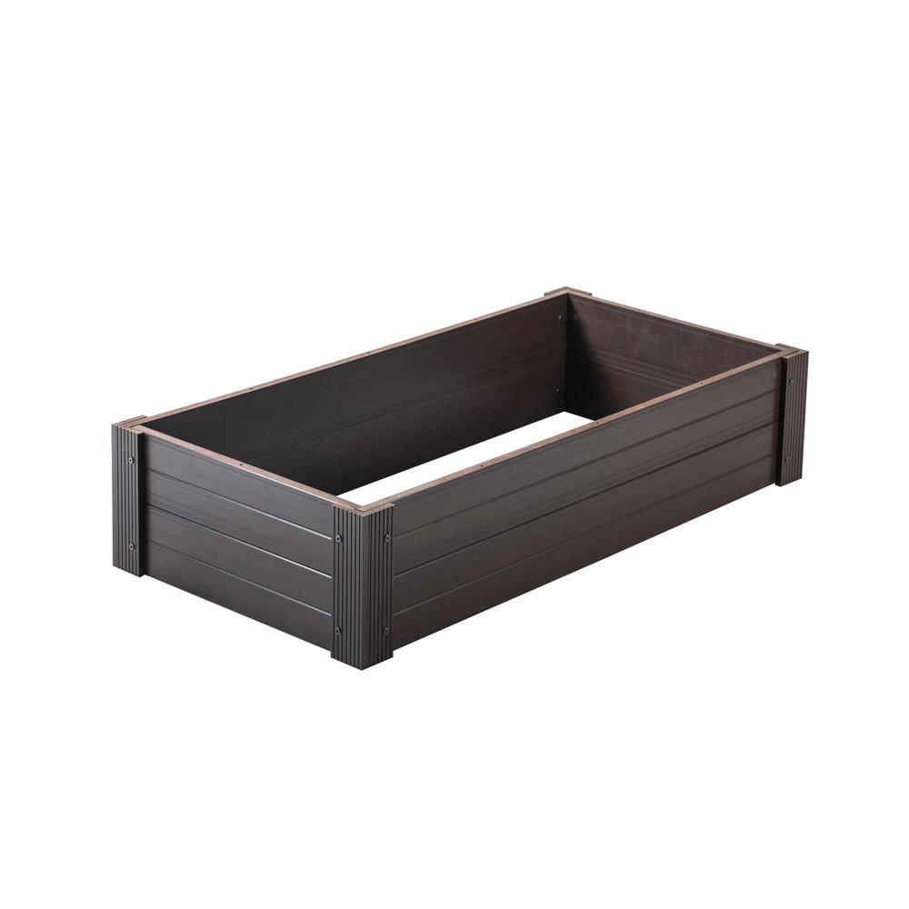 2x4 ECOFLEX Garden Bed, Walnut. Picture 2
