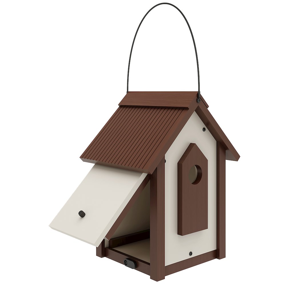 ECOFLEX Feathered Friends A-Frame Retreat Bird Feeder - Large. Picture 4