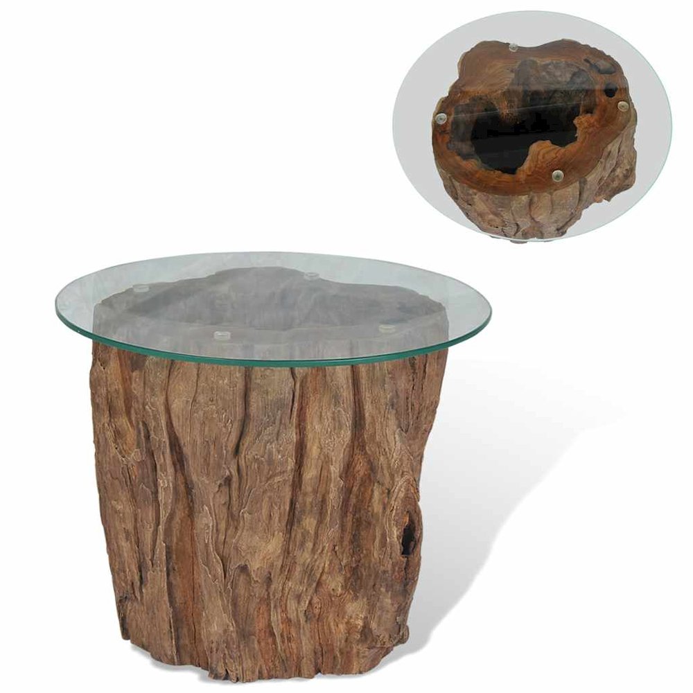 Coffee Table Brown Teak wood Standard Durable Coffee Table. Picture 4
