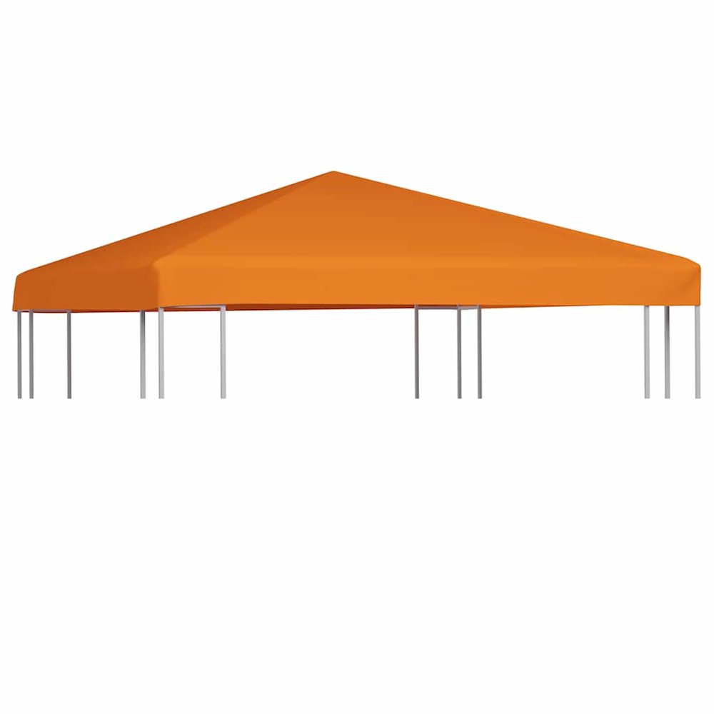 Gazebo Top Cover Orange Polyester with PVC coating 10x10 feet. Picture 4