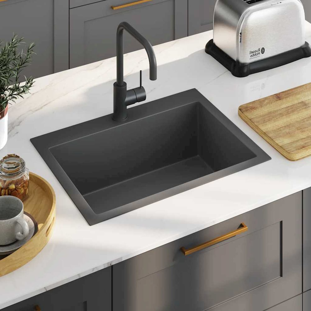 Handmade Kitchen Sink Black Stainless Steel. Picture 4