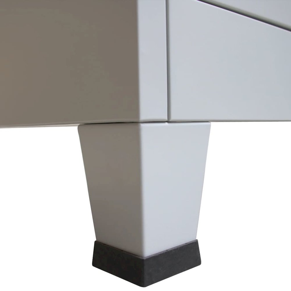 Office Cabinet Grey Steel Medium Height-Adjustable Shelves. Picture 9