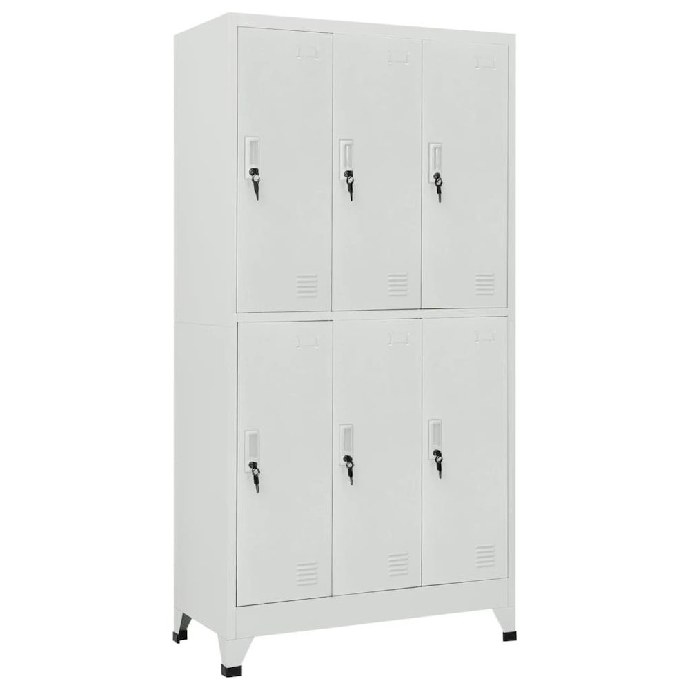 Locker Cabinet Grey High-quality steel Large Locker Cabinet. Picture 1