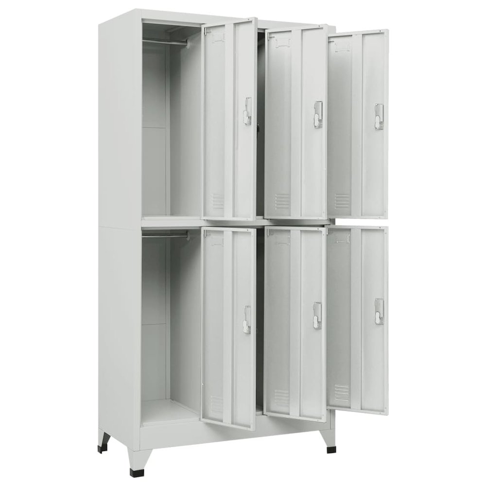 Locker Cabinet Grey High-quality steel Large Locker Cabinet. Picture 3