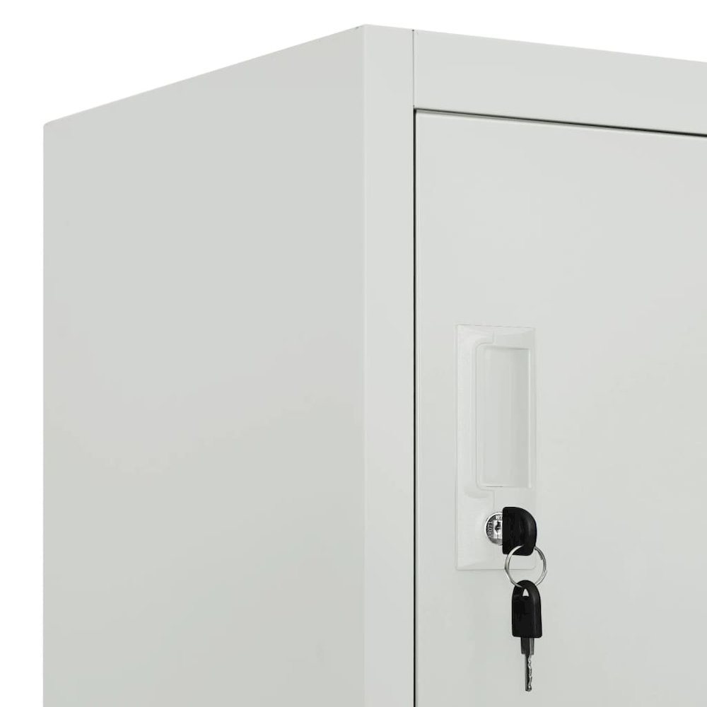 Locker Cabinet Grey High-quality steel Large Locker Cabinet. Picture 7