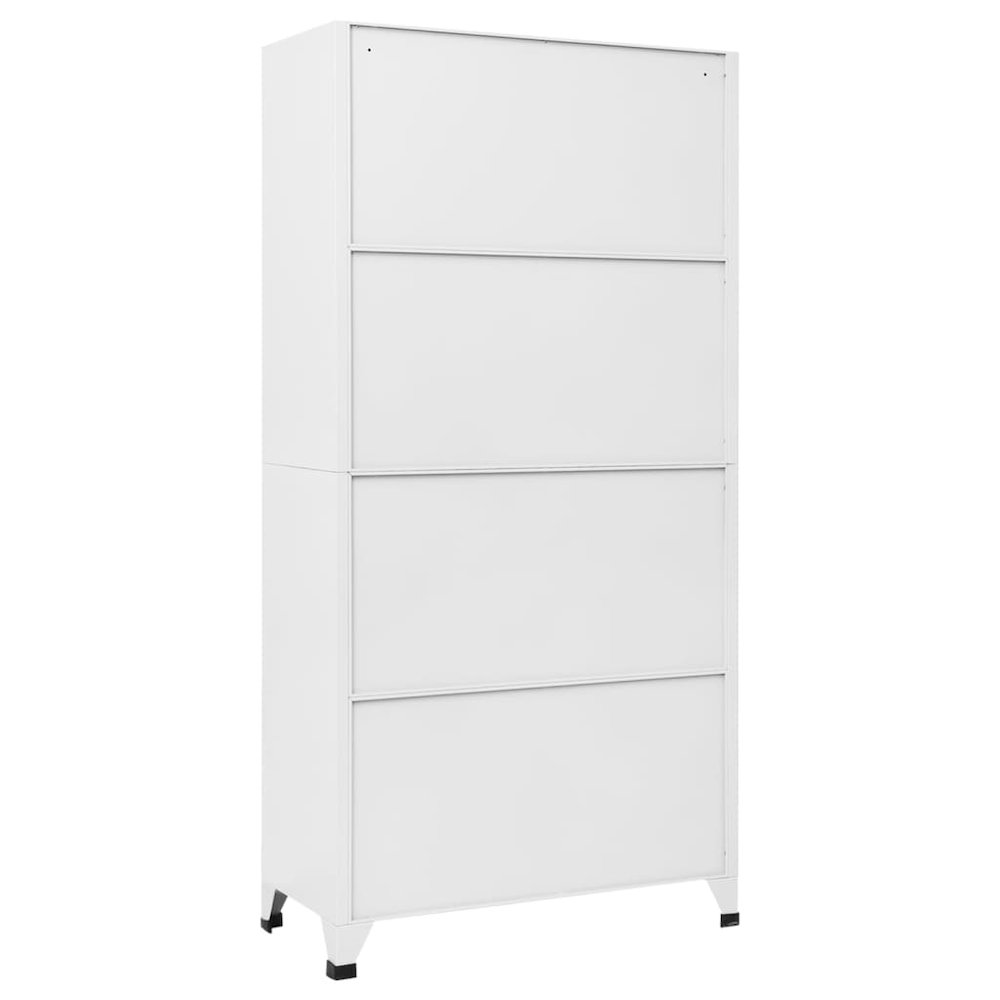 Locker Cabinet Gray Steel 35.4x17.7x70.9 in Locker Cabinet. Picture 5