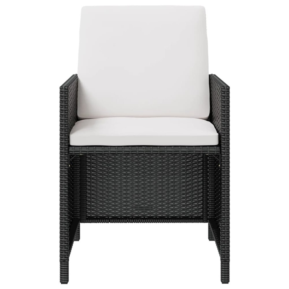 Outdoor Furniture Set Black, Cream white. Picture 4
