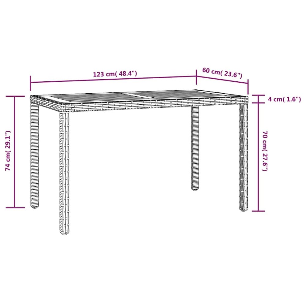 Outdoor Furniture Set Black, Cream white. Picture 9