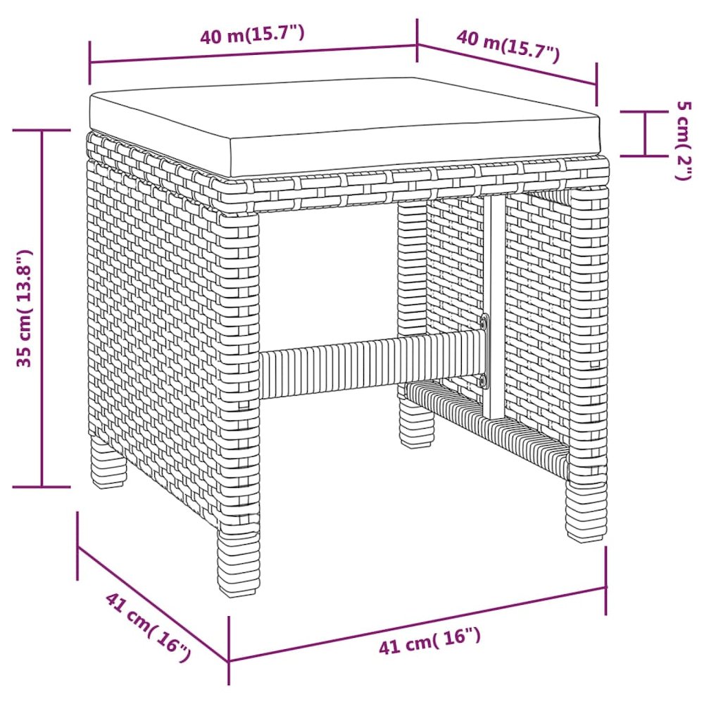 Outdoor Furniture Set Black, Cream white. Picture 11