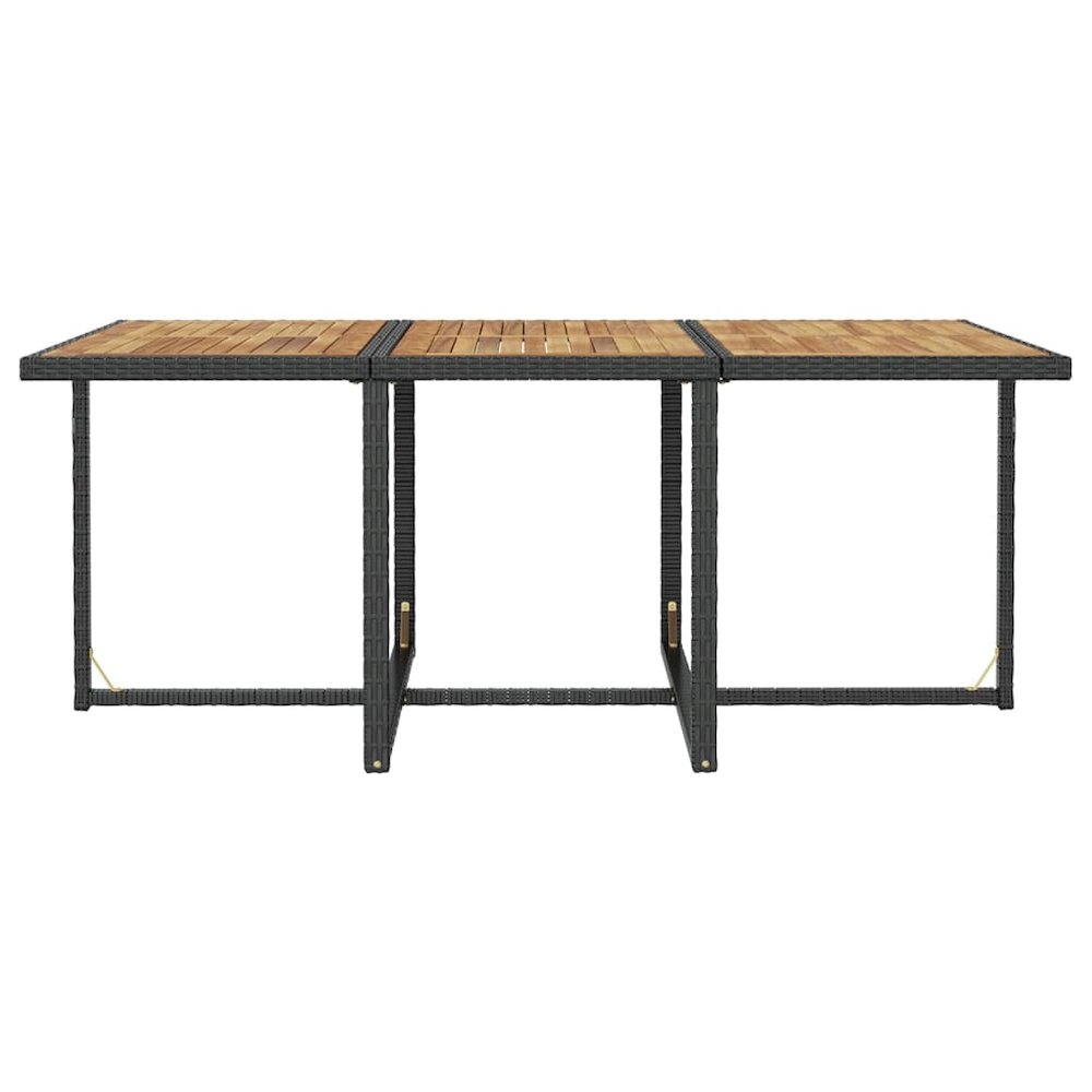 Outdoor Furniture Set Black and Cream White. Picture 10