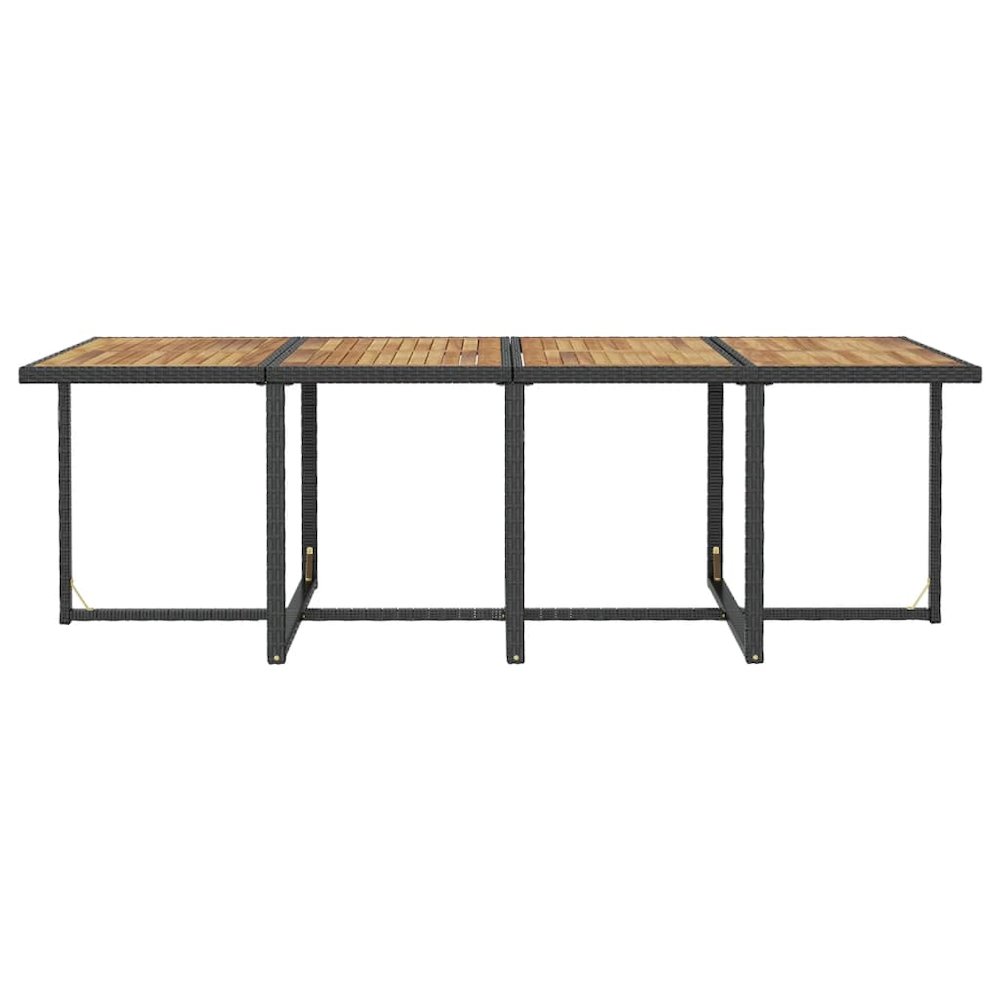 Outdoor Furniture Set Black, Cream White. Picture 10