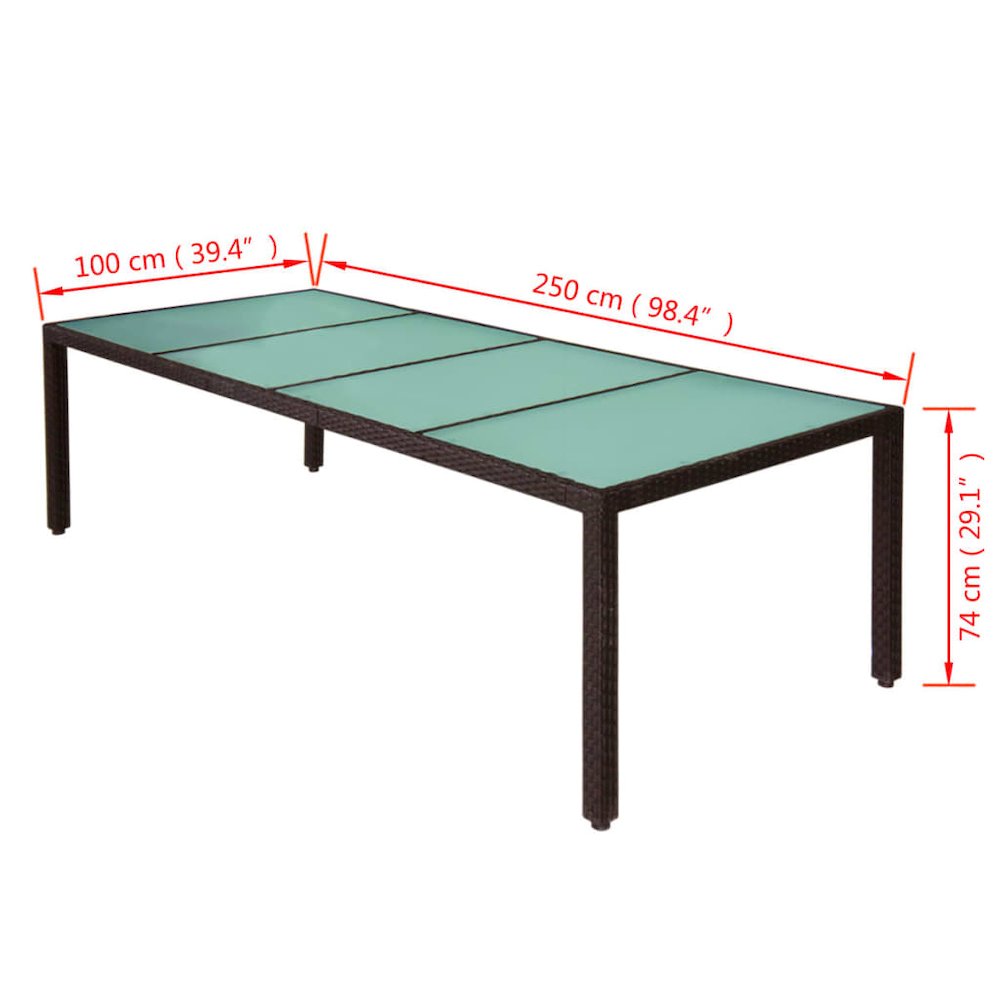 Outdoor Dining Set Brown, Cream White. Picture 7