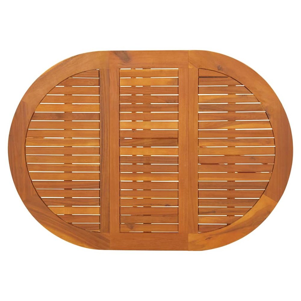 Dining Table Natural Wood Solid Acacia wood Medium. Picture 7