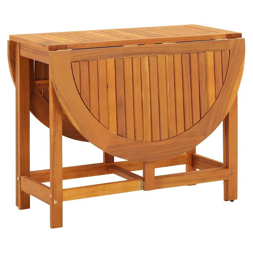 Dining Table Natural Wood Solid Acacia wood Medium. Picture 8