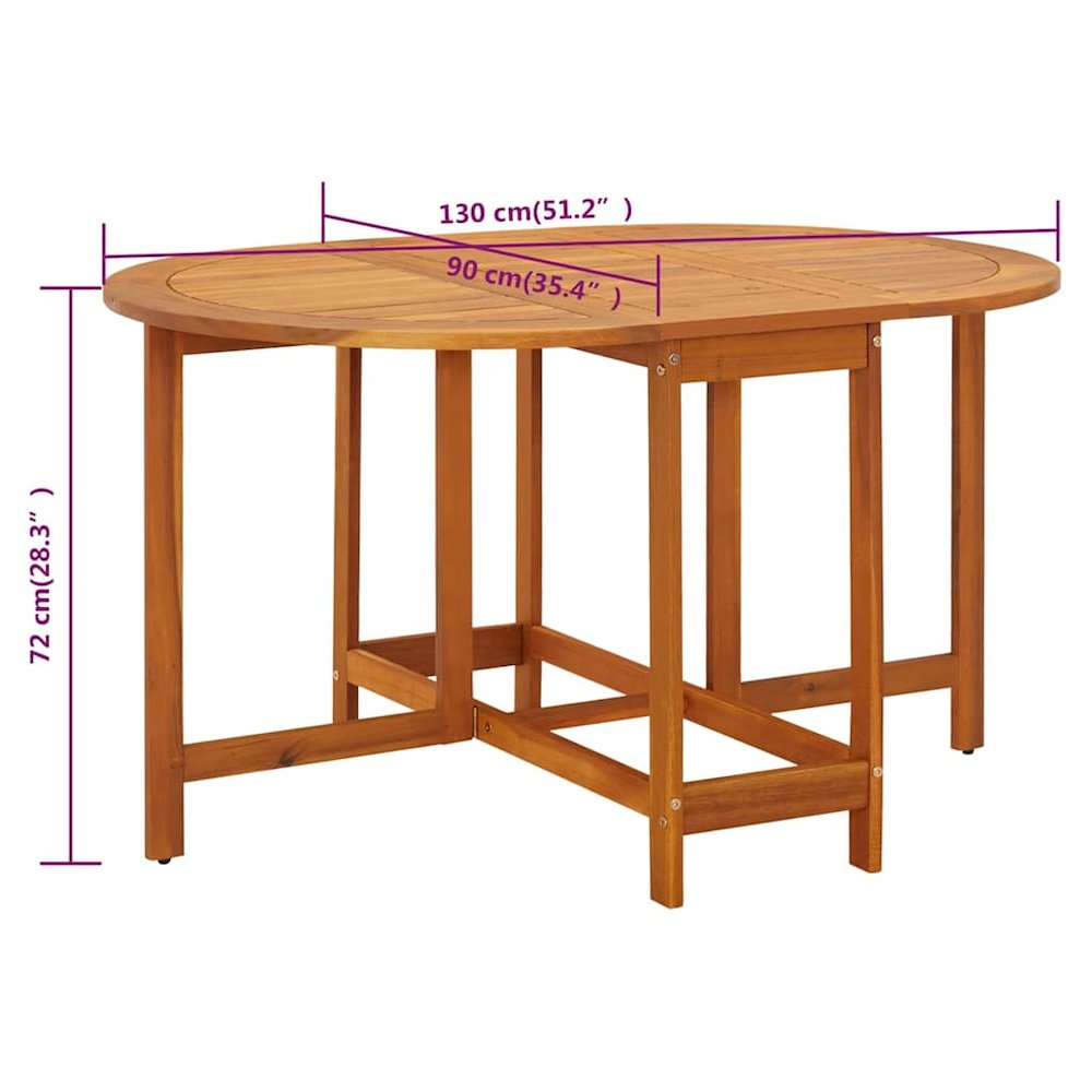 Dining Table Natural Wood Solid Acacia wood Medium. Picture 10