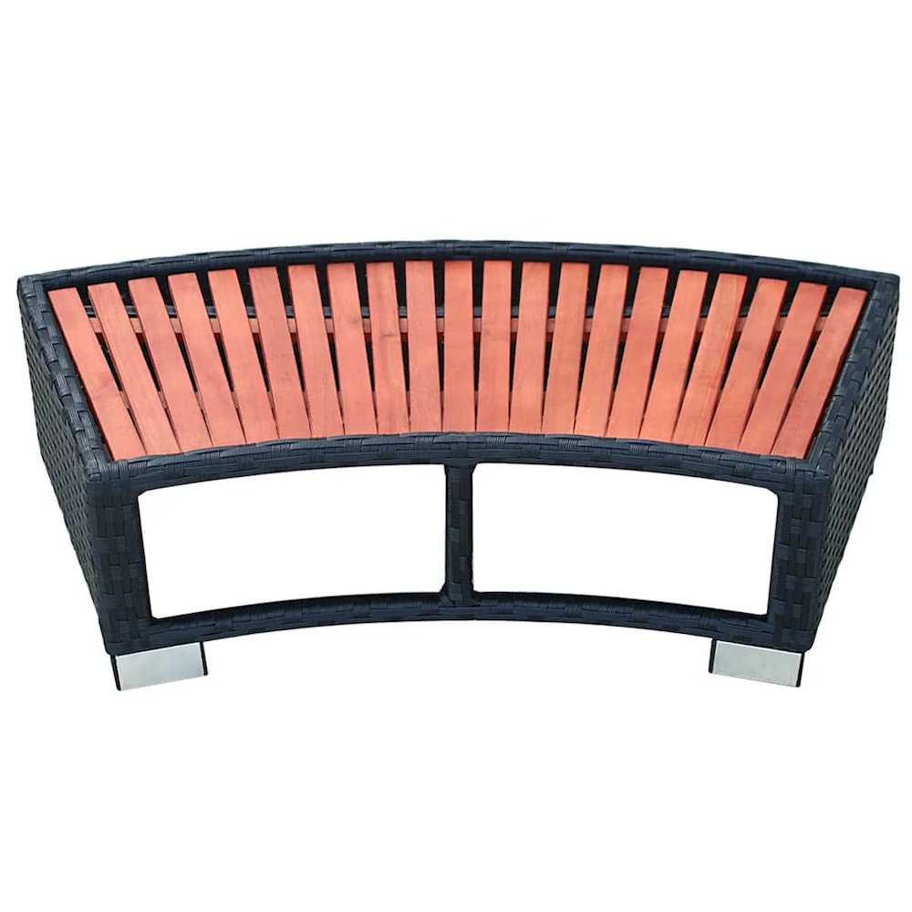 Spa Step Black PE rattan Large Durable Spa Step Rectangular. Picture 6