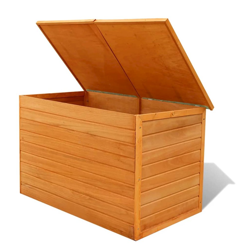 Storage Box Brown Fir wood, plywood, waterproof roof. Picture 4