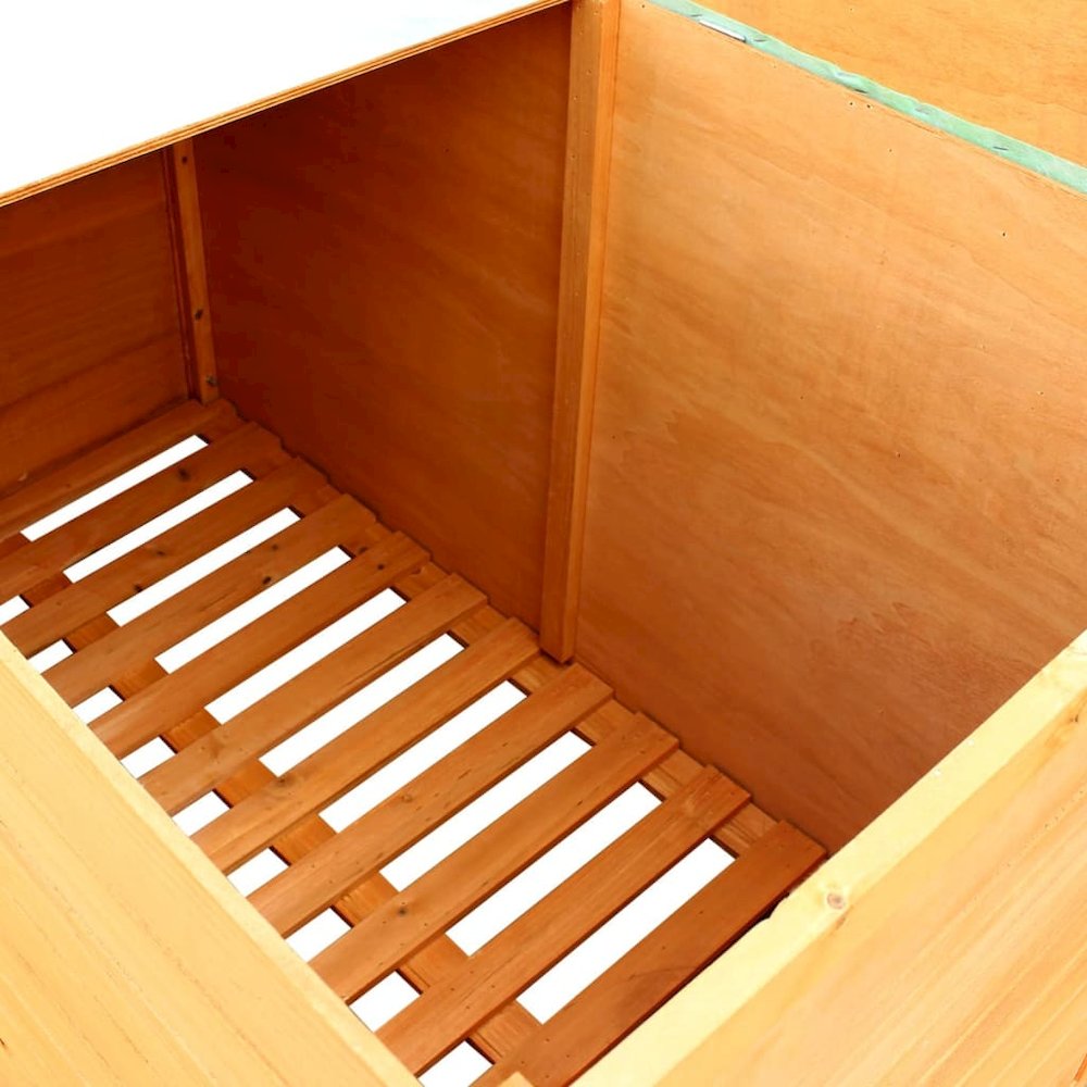 Storage Box Brown Fir wood, plywood, waterproof roof. Picture 5