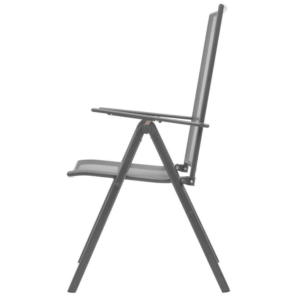 Reclining Chair Set of 2 Anthracite E-coated, powder-coated steel. Picture 5