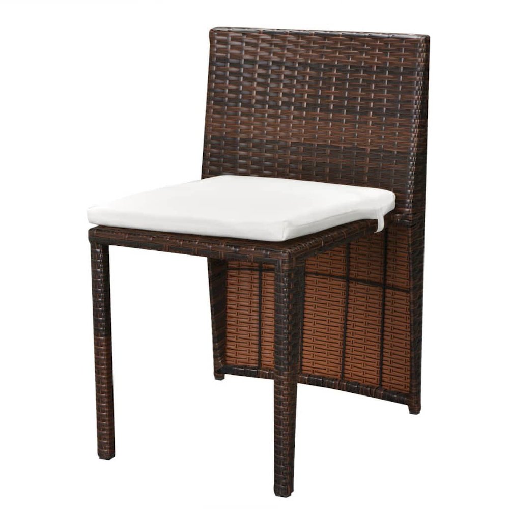 Dining Table And Chair Brown, Cream White. Picture 7