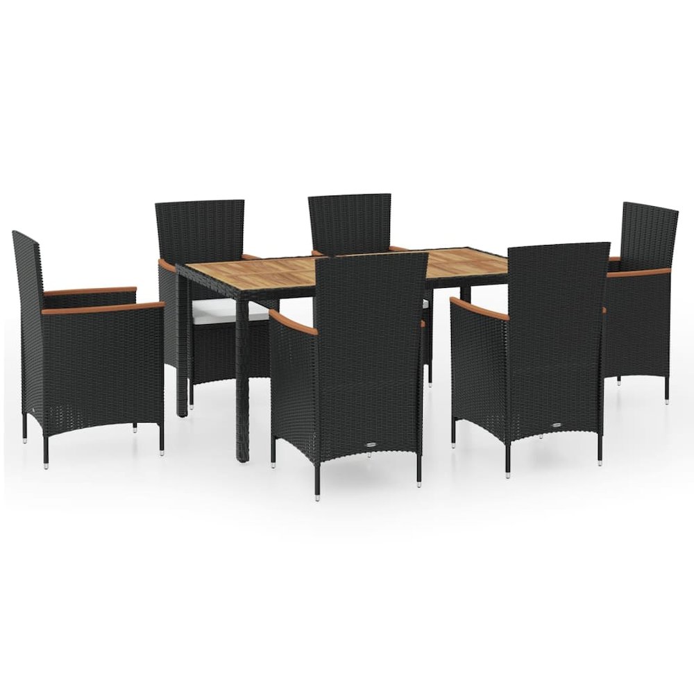Outdoor Furniture Set Black. Picture 2