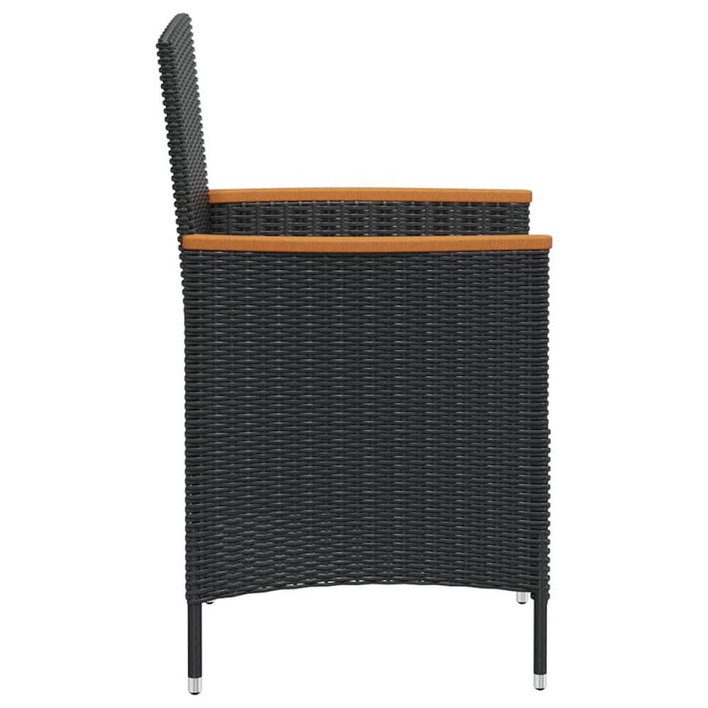 Outdoor Furniture Set Black. Picture 5