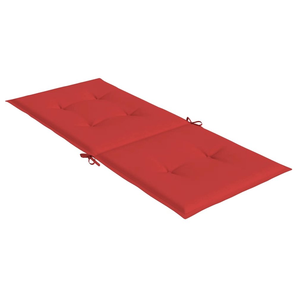Highback Chair Cushion Set of 4 Red 100% Polyester. Picture 6