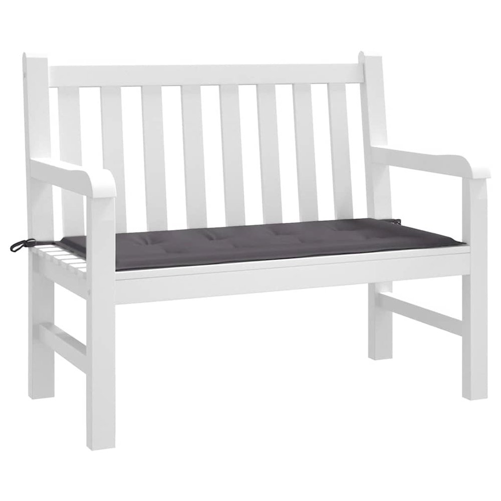 Garden Bench Cushion Anthracite Oxford fabric (100% polyester). Picture 3
