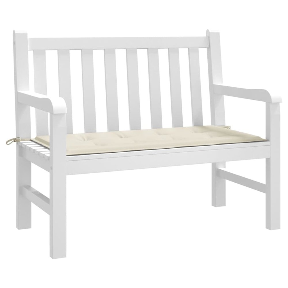 Garden Bench Cushion Cream Oxford fabric (100% polyester), Foam fiber. Picture 3