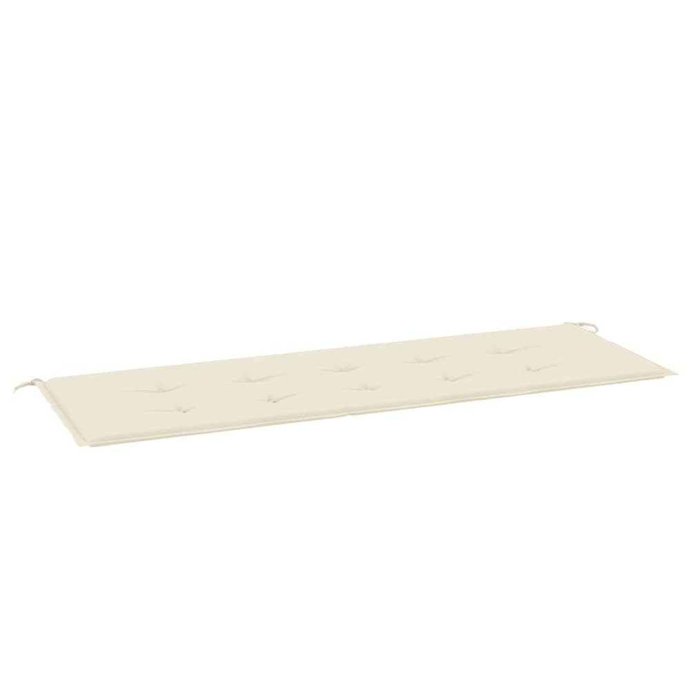 Garden Bench Cushion Cream Oxford fabric 59.1 x 19.7 x 1.6 in. Picture 1