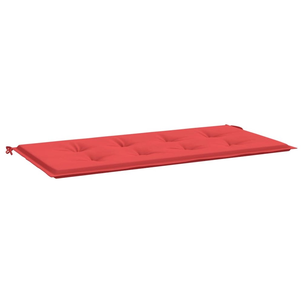 Garden Bench Cushion Red Oxford fabric (100% polyester) Medium. Picture 2