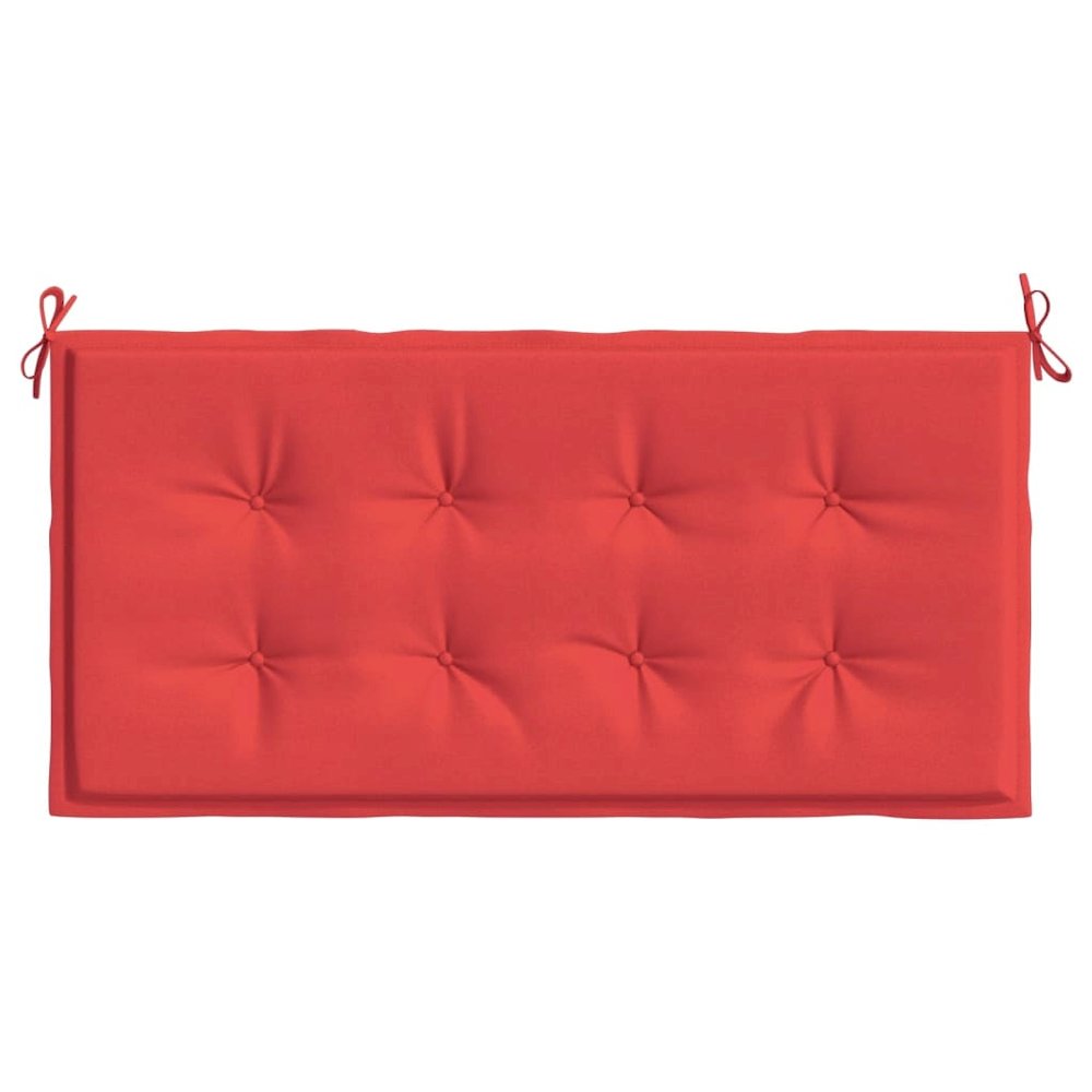 Garden Bench Cushion Red Oxford fabric (100% polyester) Medium. Picture 4