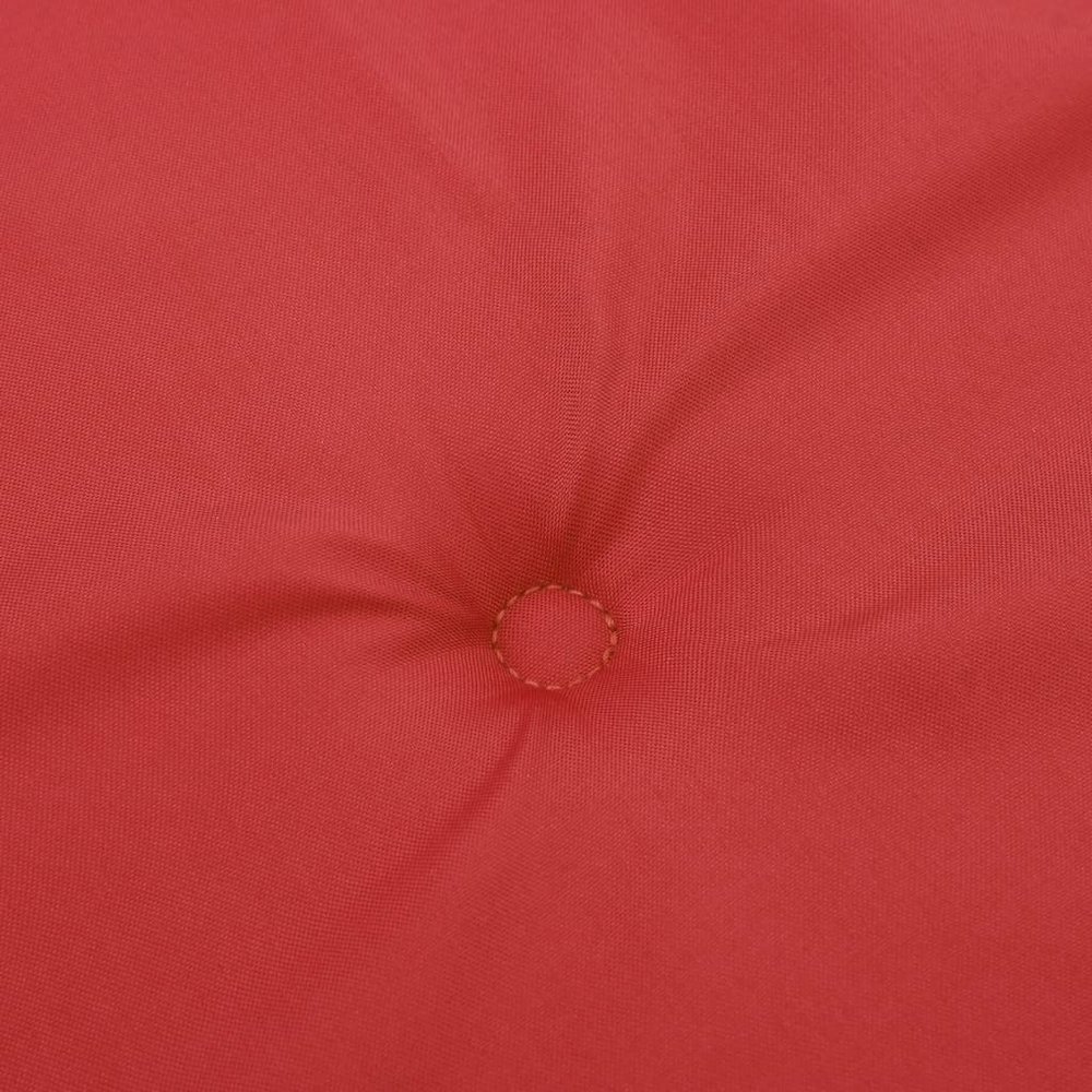 Garden Bench Cushion Red Oxford fabric (100% polyester) Medium. Picture 5