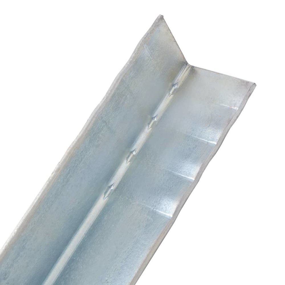 vidaXL L-shaped Ground Anchors 2 pcs Galvanised Steel 2"x2"x19.7", 142301. Picture 4