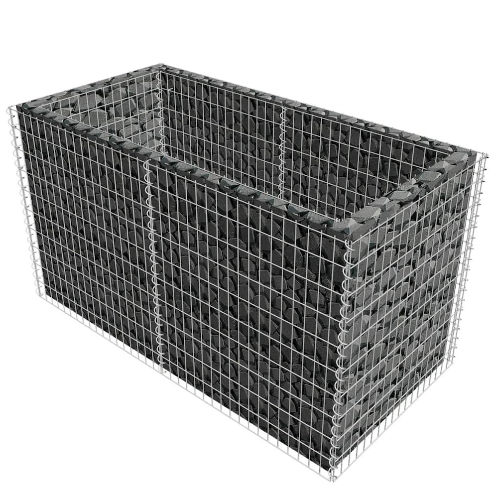 Garden Raised Bed Silver Galvanized Steel 70.9 x 35.4 x 39.4 in. Picture 3
