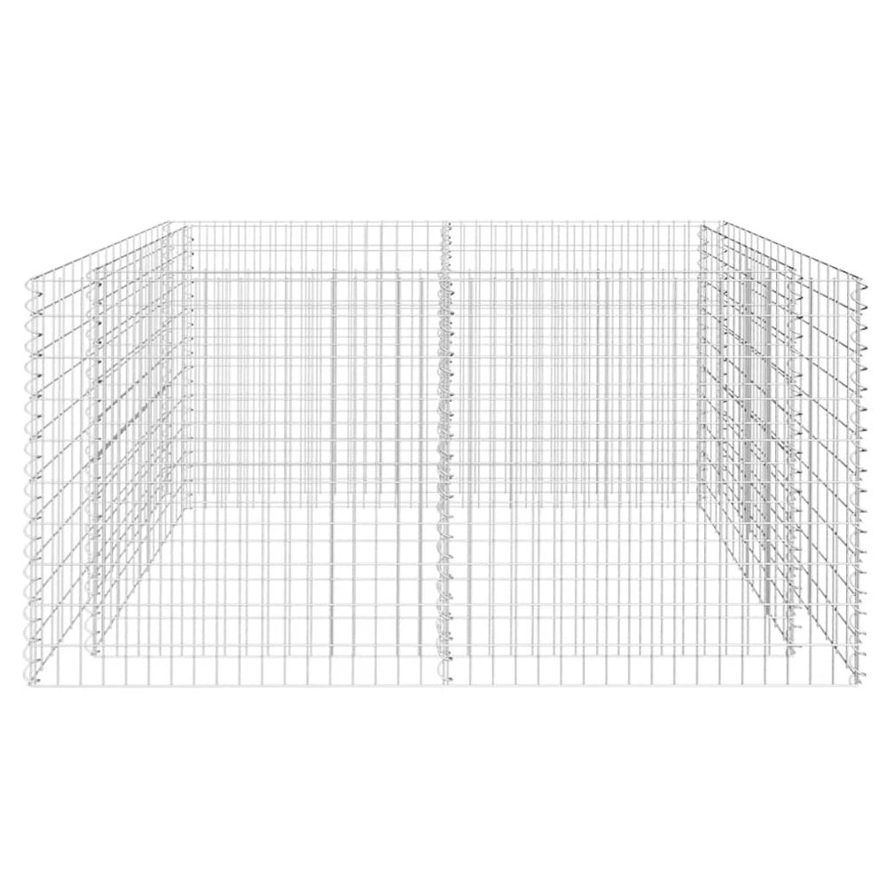 Garden Raised Bed Silver Galvanized Steel 70.9 x 35.4 x 39.4 in. Picture 4