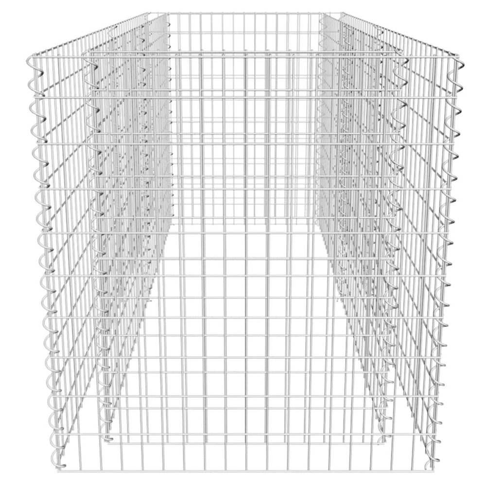 Garden Raised Bed Silver Galvanized Steel 70.9 x 35.4 x 39.4 in. Picture 5