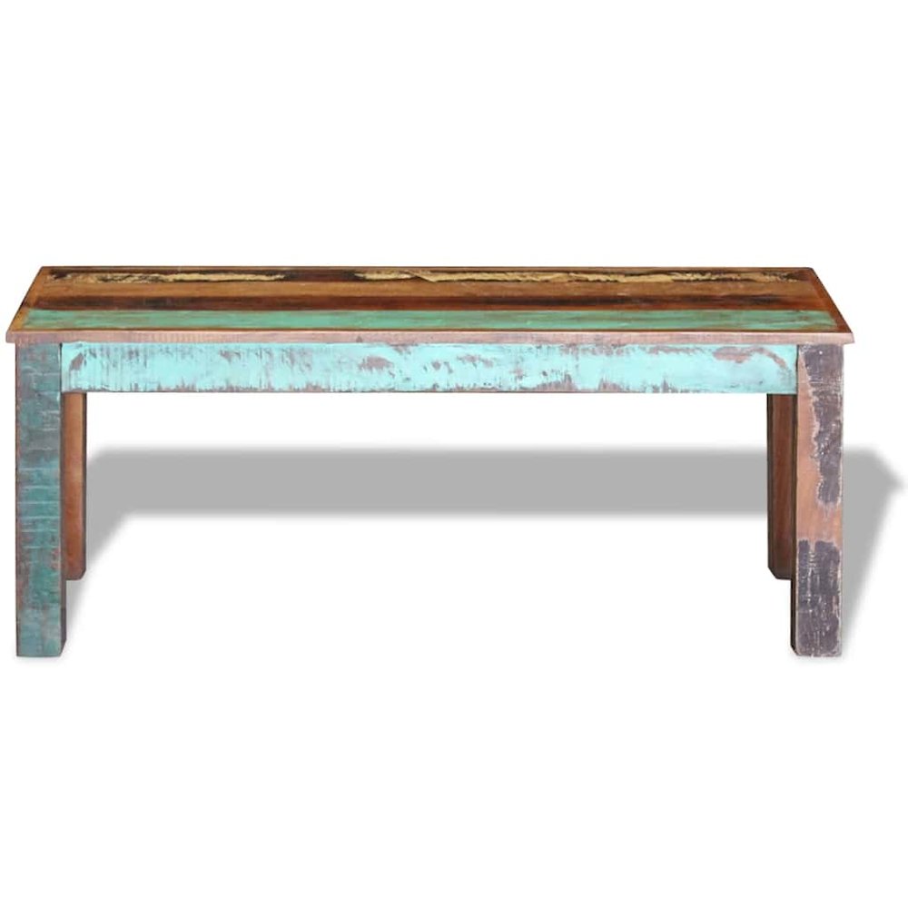 Bench Multicolour Solid reclaimed wood Medium Durable. Picture 9