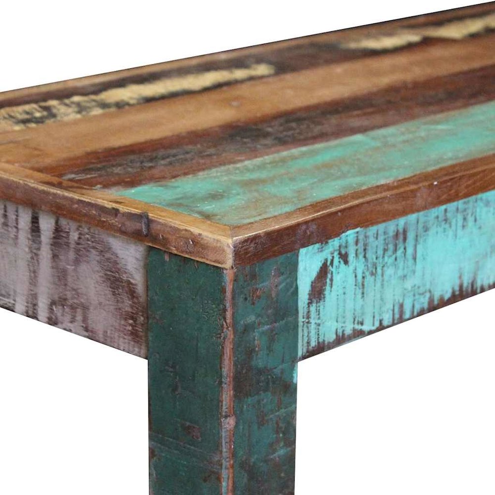 Bench Multicolour Solid reclaimed wood Medium Durable. Picture 10