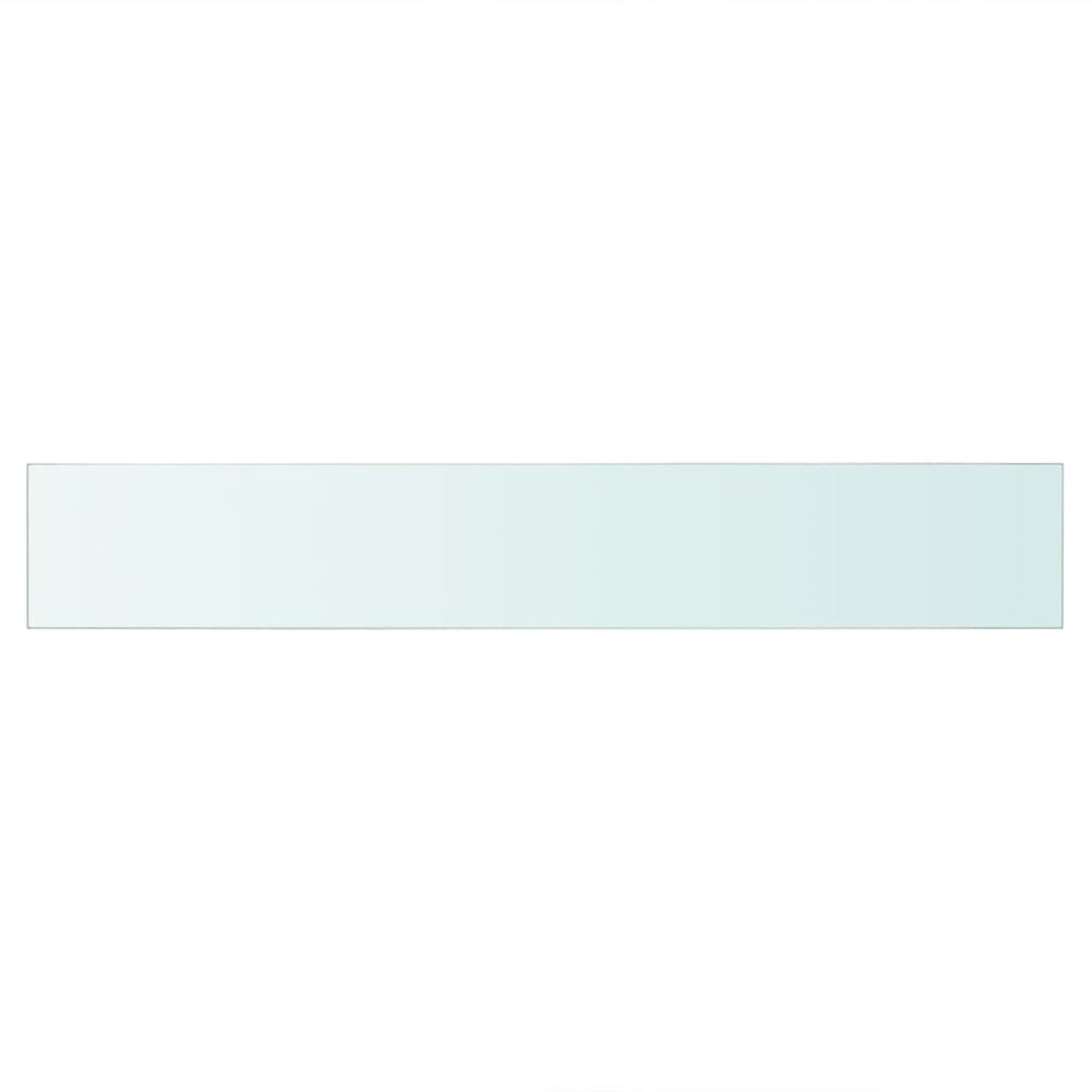 Glass Panel Clear Tempered glass 31.5 x 4.7 in Glass surface. Picture 2