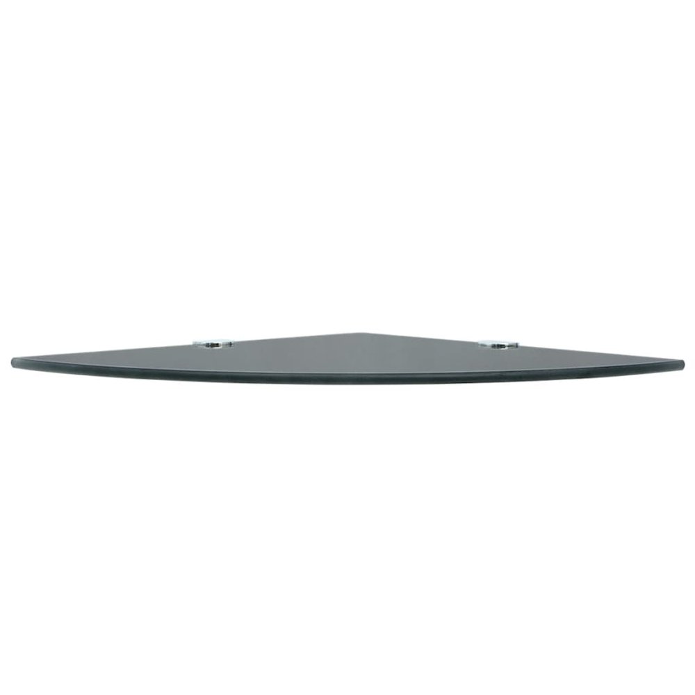 Corner Shelf Black Tempered glass Small Wall mounting. Picture 3
