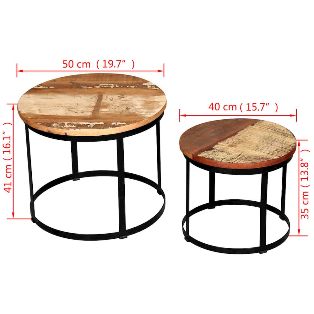 Coffee Table Brown and Black Solid reclaimed wood and iron. Picture 7