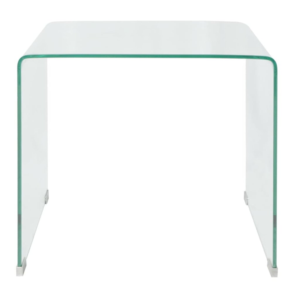 Coffee Table Clear Tempered safety glass Small Modern. Picture 2