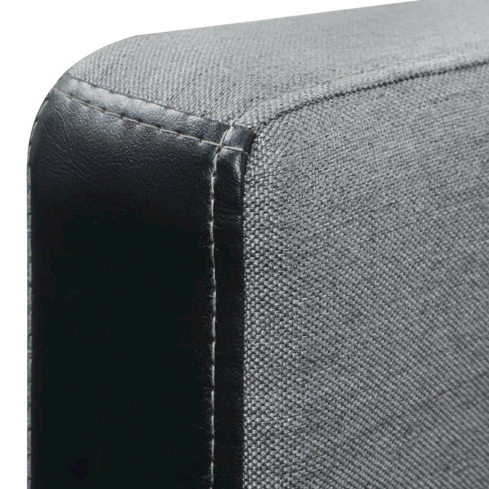 Sofa Black and grey Wooden frame, polyester fabric Large. Picture 7
